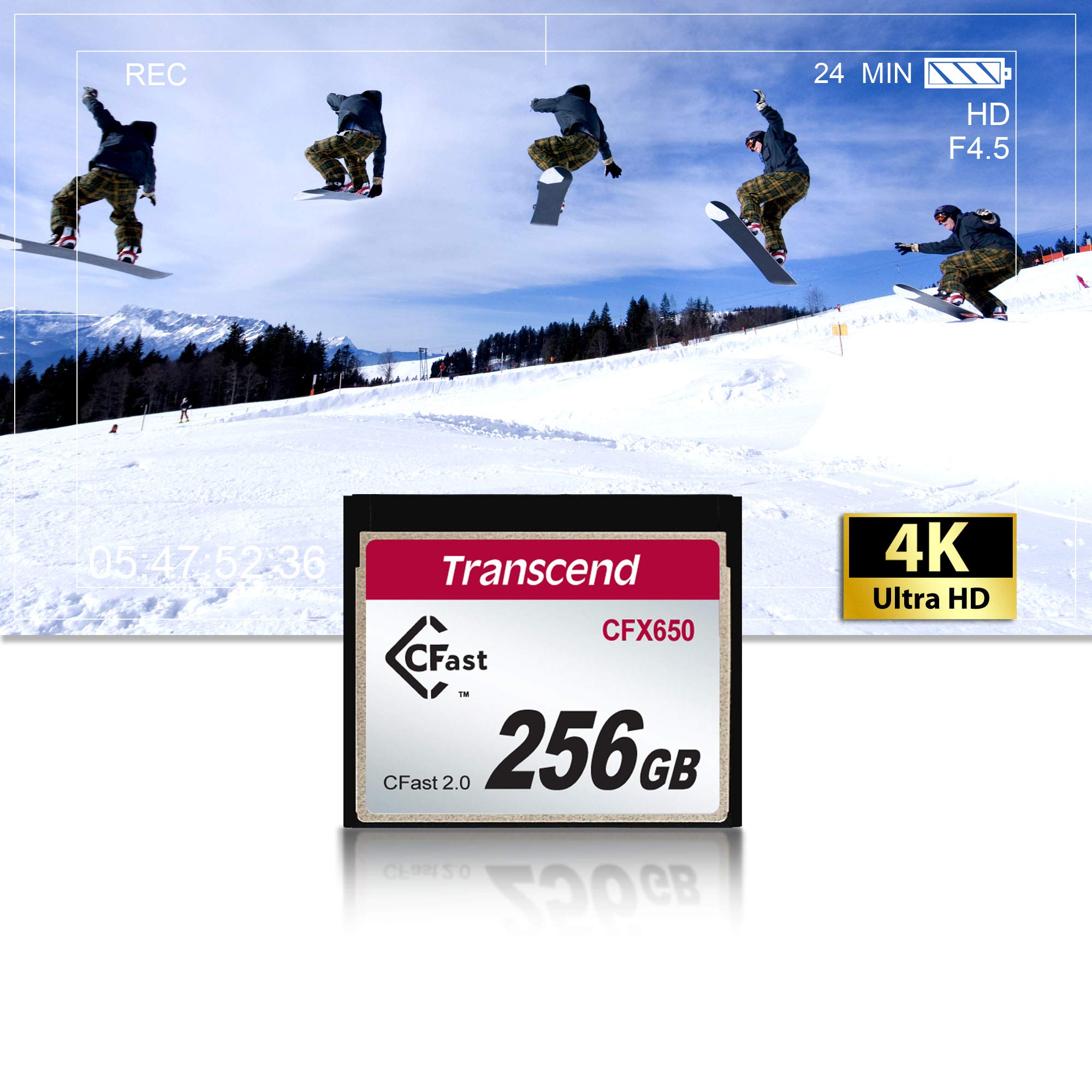 Transcend 128GB CFX650, CFast 2.0, Up to 510 MB/s, SLC Mode, Full HD and 4K Video Recording, Perfect for Blackmagic URSA Mini and Canon EOS 1DX Mark II, XC10 - TS128GCFX650 - Image 7