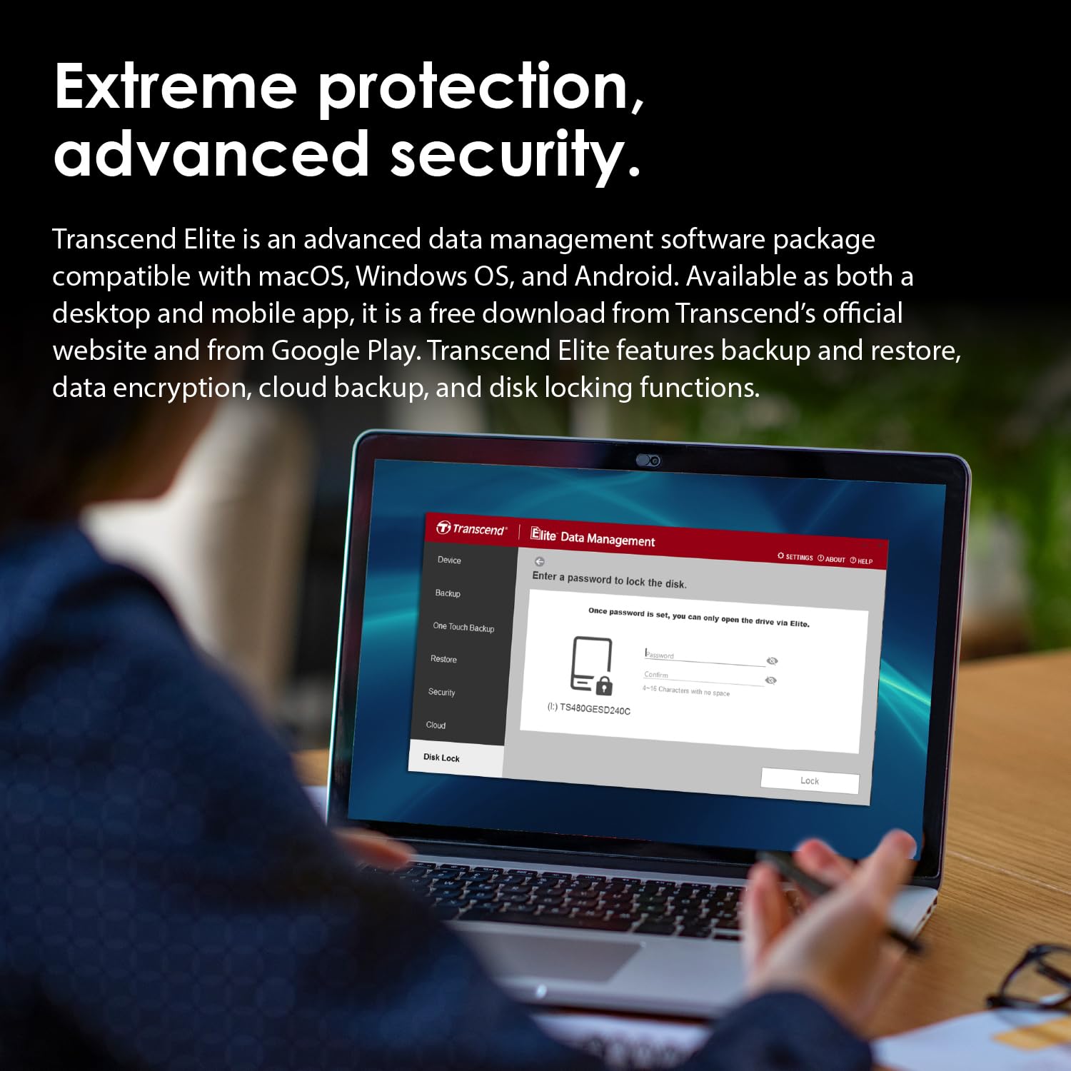 Transcend 1TB SJ25C3S, Portable External Hard Drive, Sleek Aluminum casing, Type C, Silver - TS1TSJ25C3S - Image 8