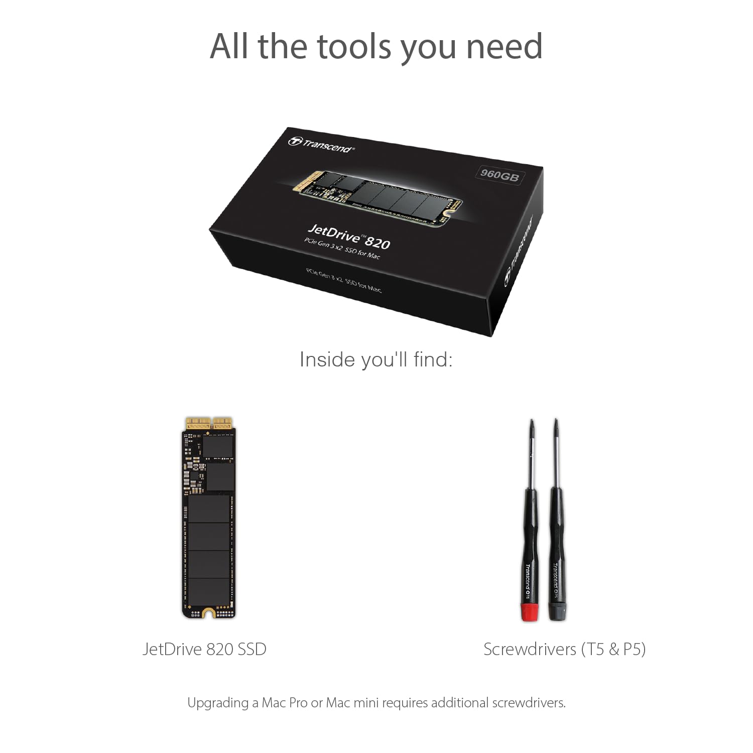 Transcend 240GB JetDrive 820 PCIe Gen3 x2 Solid State Drive (TS240GJDM820) - Image 8