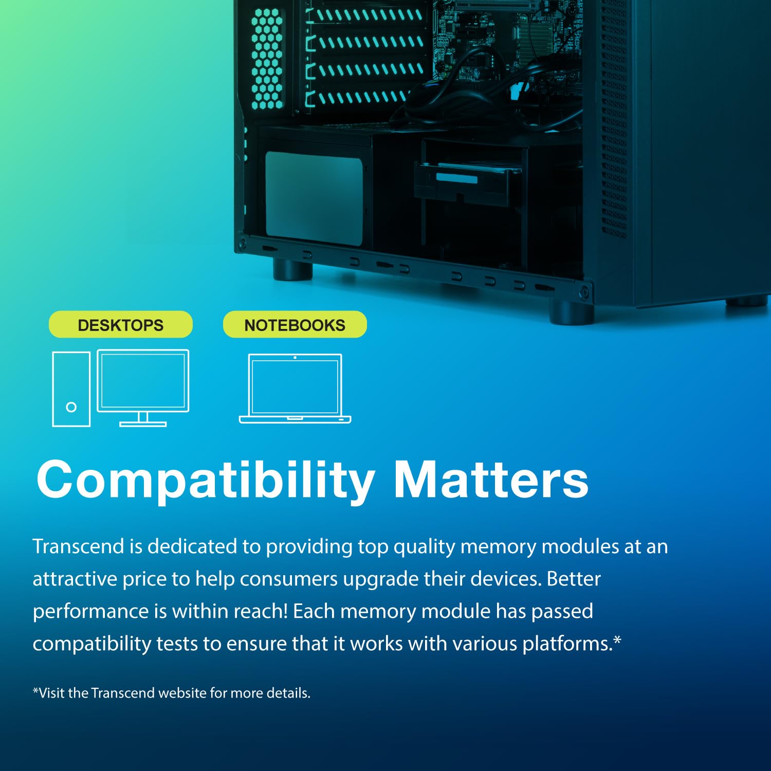 Transcend 32GB DDR4 3200MHz SO-DIMM 2Rx8 1.2V, RAM, PC4-25600, CL22, Notebook/Laptop Computer Memory - JM3200HSE-32G - Image 5