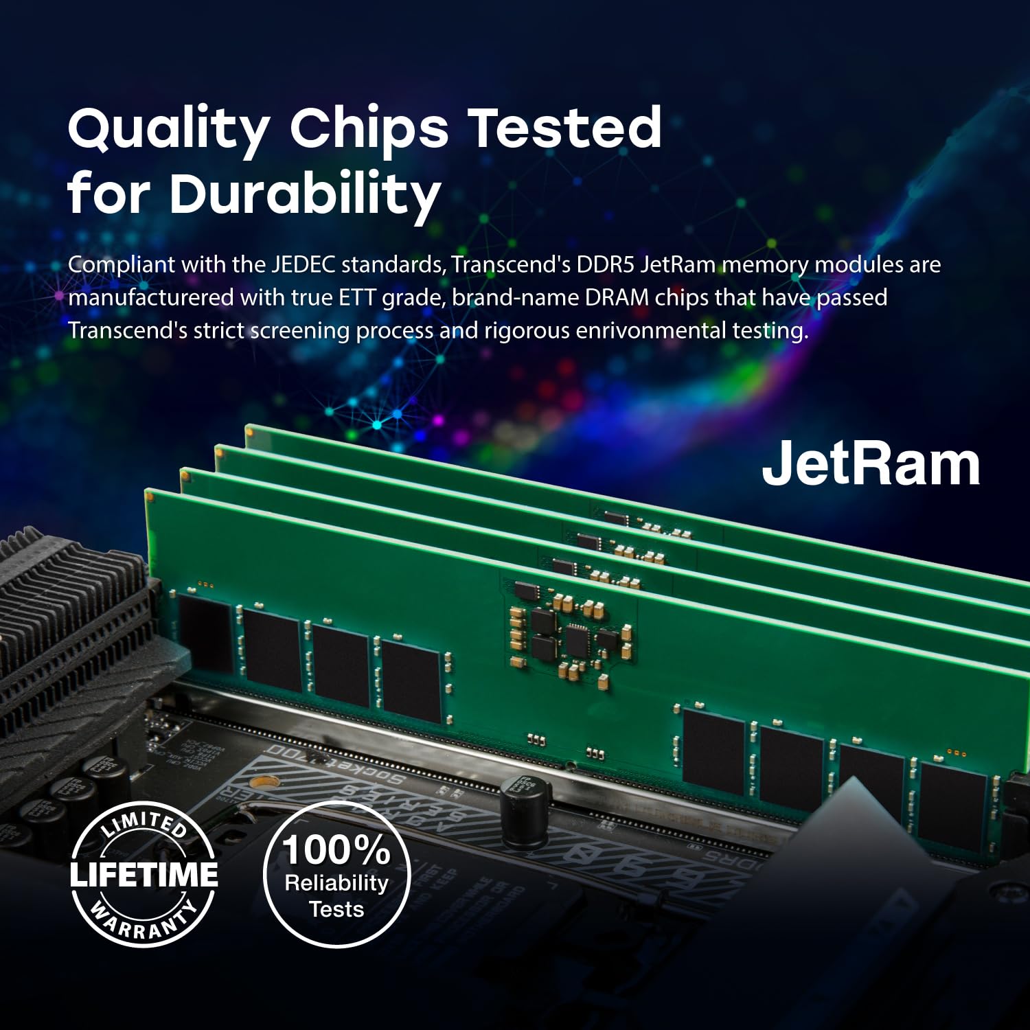 Transcend 32GB DDR5 5600MHz SO-DIMM Laptop RAM, Compatible w/HP Lenovo Dell ASUS Acer Computer Memory, On-die ECC Notebook Module Upgrade, 2Rx8, 1.1V PC5-44800 CL46, Unbuffered 262-Pin - JM5600ASE-32G - Image 8