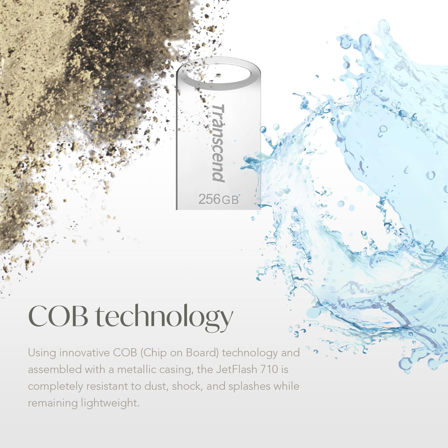 Transcend 32GB JetFlash 710 USB 3.1/3.0 Flash Drive (TS32GJF710S), Silver - Image 10