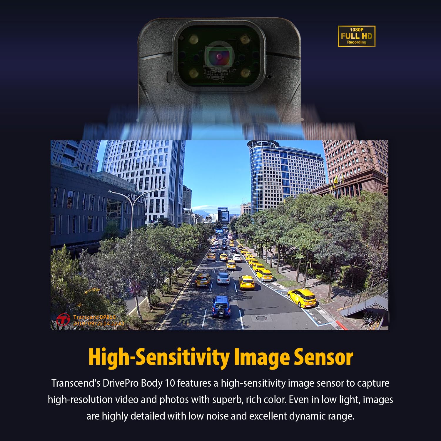 Transcend 64GB, DrivePro Body 10, Body Camera, Night Vision, Infrared LED, Water Resistant, 7-Hour Battery Life, with Audio and Video Recording, Ideal for Personal Civilians & Security - TS64GDPB10C - Image 4