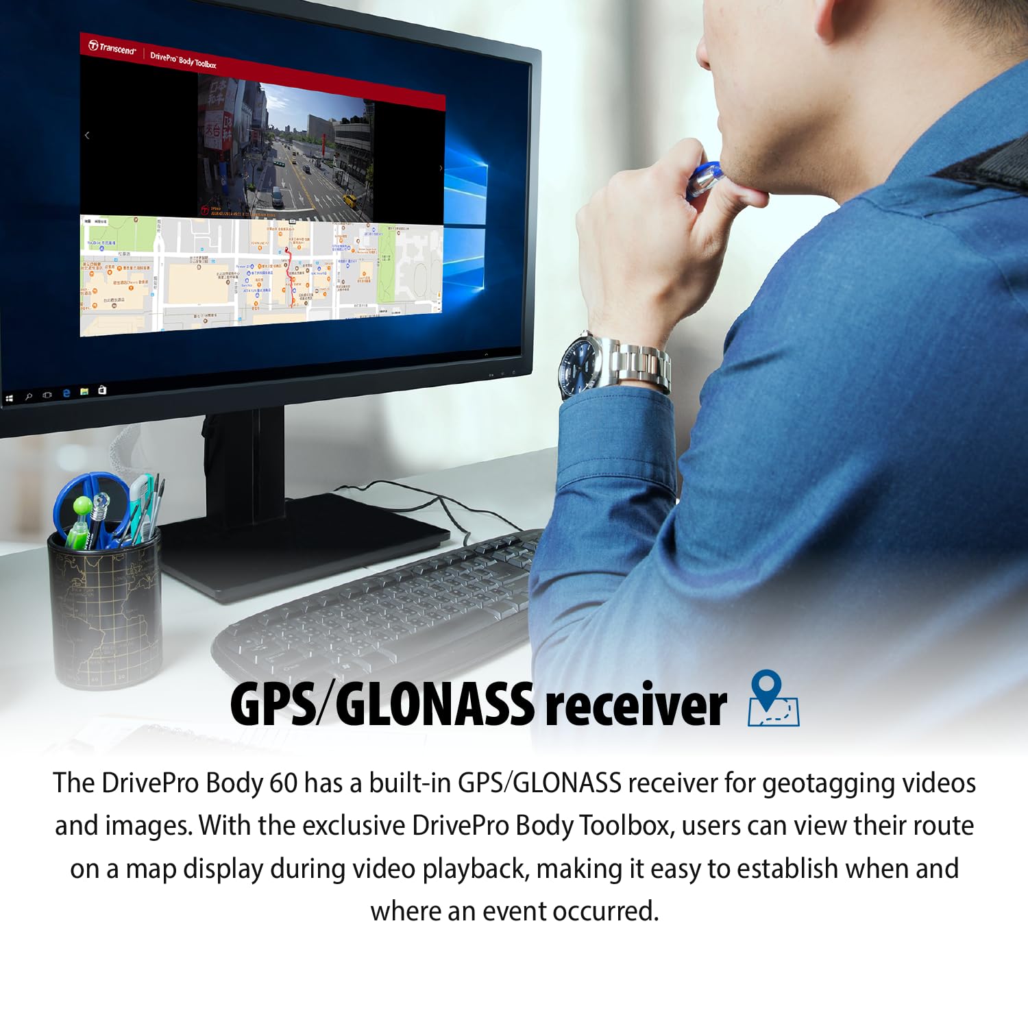 Transcend 64GB, DrivePro Body 60, Body Camera, Wi-FI & Bluetooth, GPS, IP67 Weatherproof, 10-Hour Battery Life, Tethered Camera, Ideal for Law Enforcement & Security - TS64GDPB60A - Image 10
