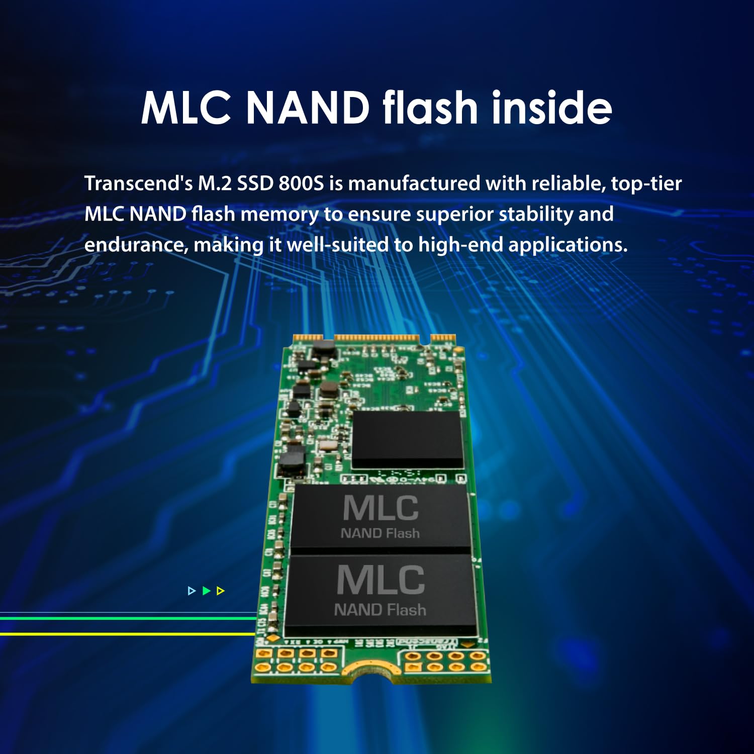 Transcend 64GB MTS800S M.2 2280 SATA III SSD, Internal Solid State Drive, Compatible with Laptop & PC Desktop, Dram Cache, MLC - TS64GMTS800S - Image 4