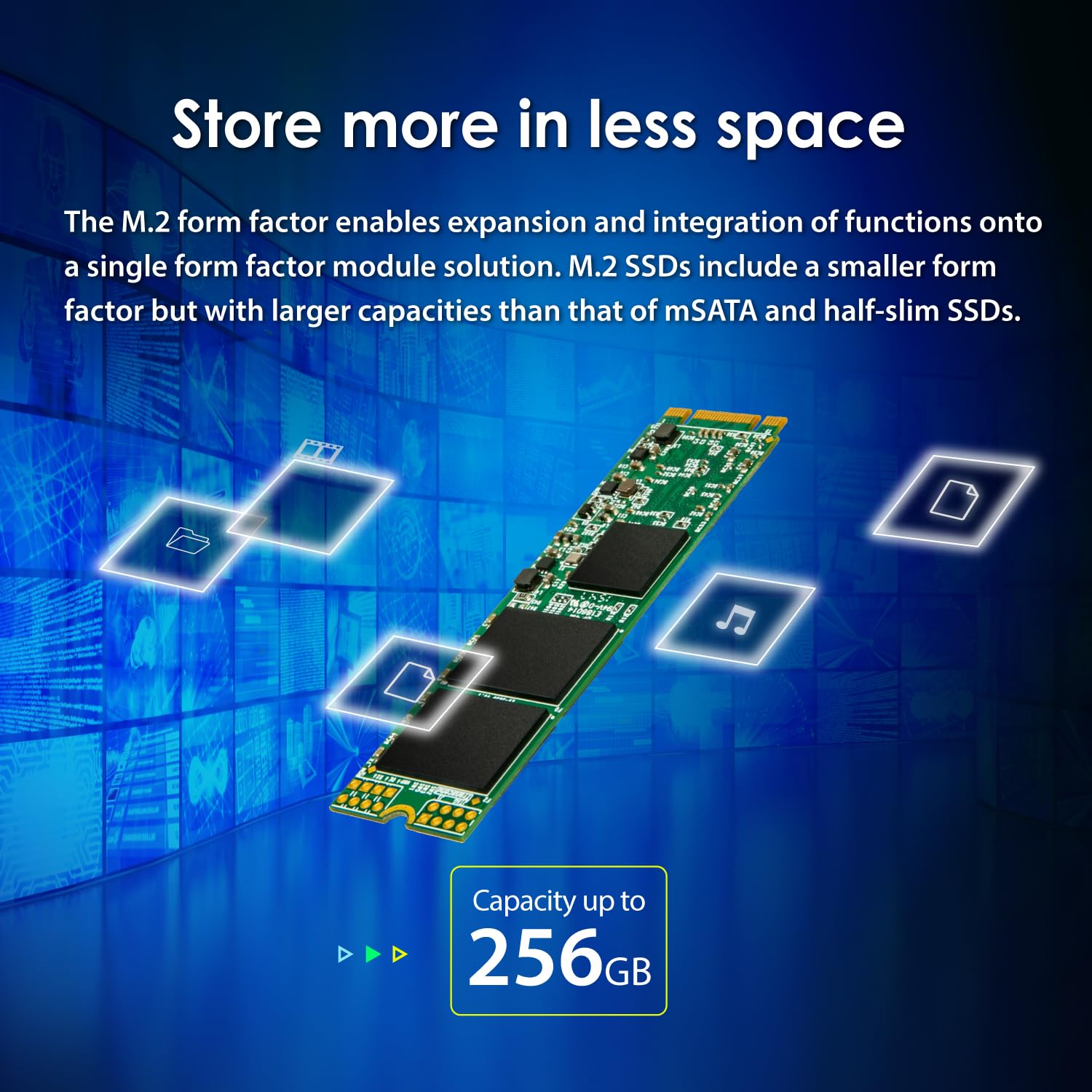 Transcend 64GB MTS800S M.2 2280 SATA III SSD, Internal Solid State Drive, Compatible with Laptop & PC Desktop, Dram Cache, MLC - TS64GMTS800S - Image 6