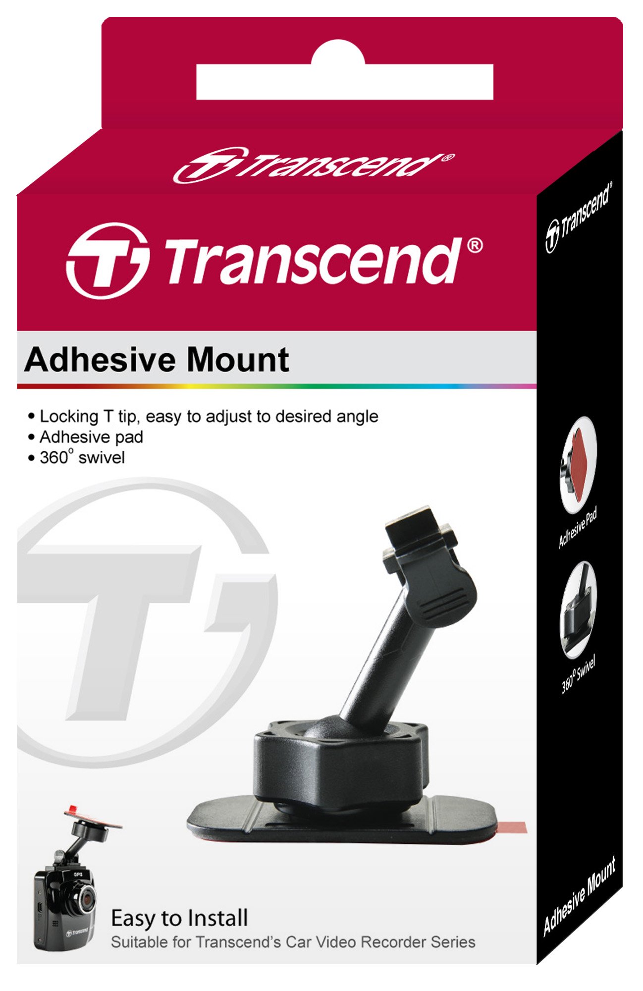 Transcend Adhesive Mount for DrivePro Car Video Recorder (TS-DPA1) - Image 4