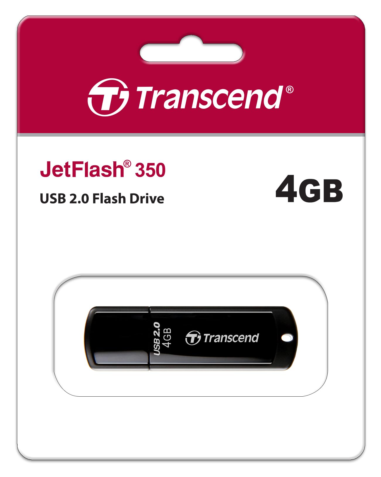 Transcend Jetflash 350 4GB USB Flash Drive (TS4GJF350) - Image 4