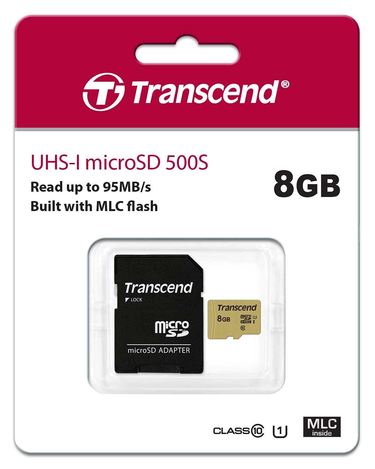 Transcend microSDHC Card GB MLC, UHS-I Class TS8GUSD500S - Image 5