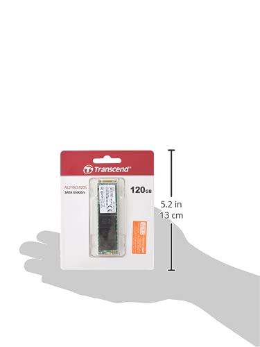 Transcend MTS820 120GB M.2 2280 SATA III SSD, Up to 500MB/s, Compatible w/Ultrabook Laptop PC Desktop, 3D TLC NAND Flash Internal Solid State Drive, LDPC/Error Correction ECC/B+M Key/SLC Cache - Image 6
