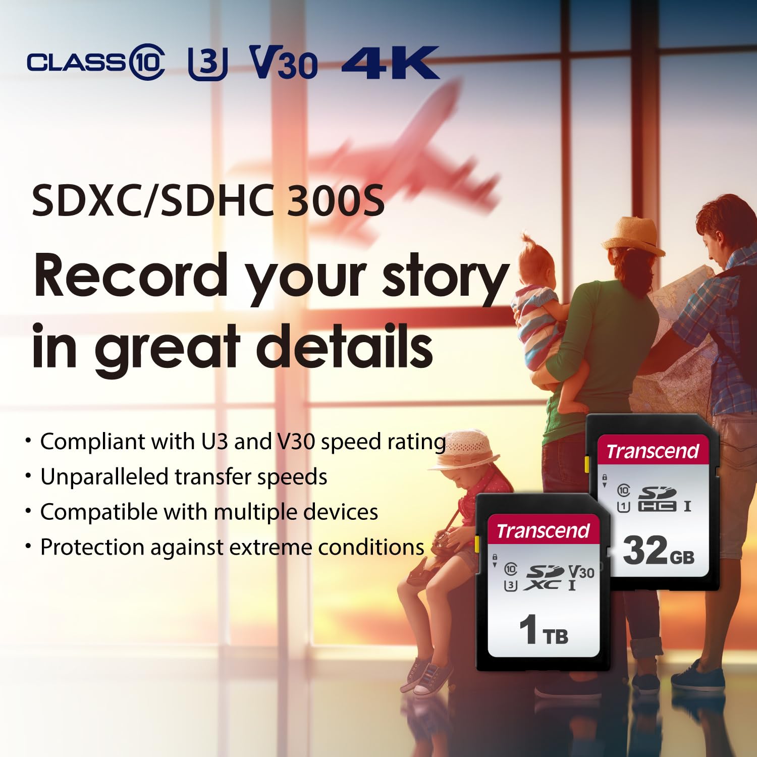 Transcend 16GB SDHC Memory Card, UHS-I U1 C10, Up to 95MB/s, Full HD Video Recording, for Canon, Nikon, Sony, Panasonic DSLR & Mirrorless Cameras, Free Data Recovery Software (TS16GSDC300S-E) - Image 3