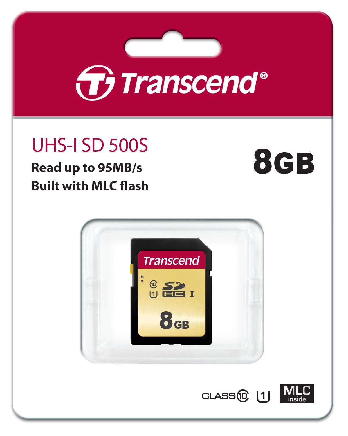 Transcend SDHC Card GB MLC, UHS-I Class TS8GSDC500S - Image 6