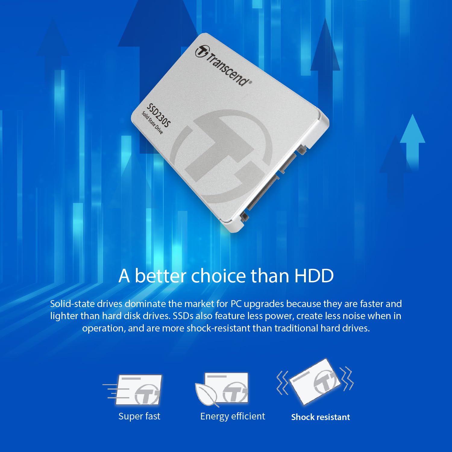 Transcend SSD230 1TB 2.5" SATA III 6Gb/s Internal SSD with DRAM, Up to 560MB/s, for PS4/ PCs/Laptops, Desktops/Notebooks, 3D TLC Internal Solid State Drive with SLC Cache, RAID Engine, LDPC Coding - Image 6