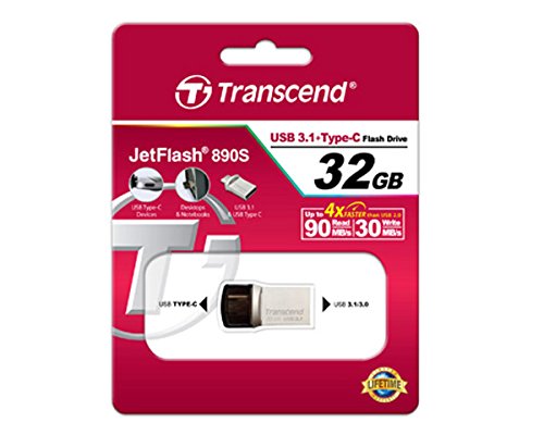 Transcend TS32GJF890S 32GB Jetflash 890, Silver Plating - Image 3
