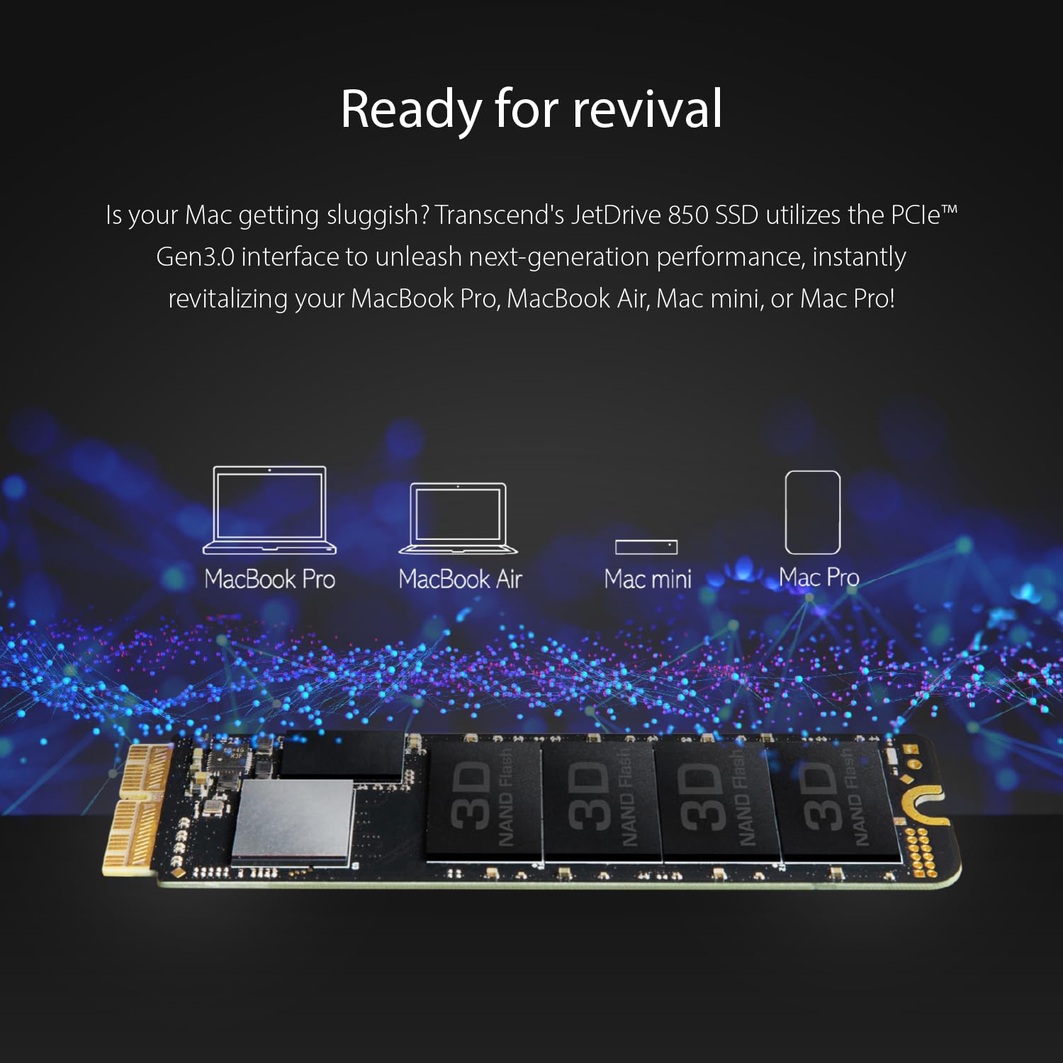 Transcend TS960GJDM850 960GB JetDrive 850 NVMe PCIe Gen3x4 SSD Solid State Drive - Image 4