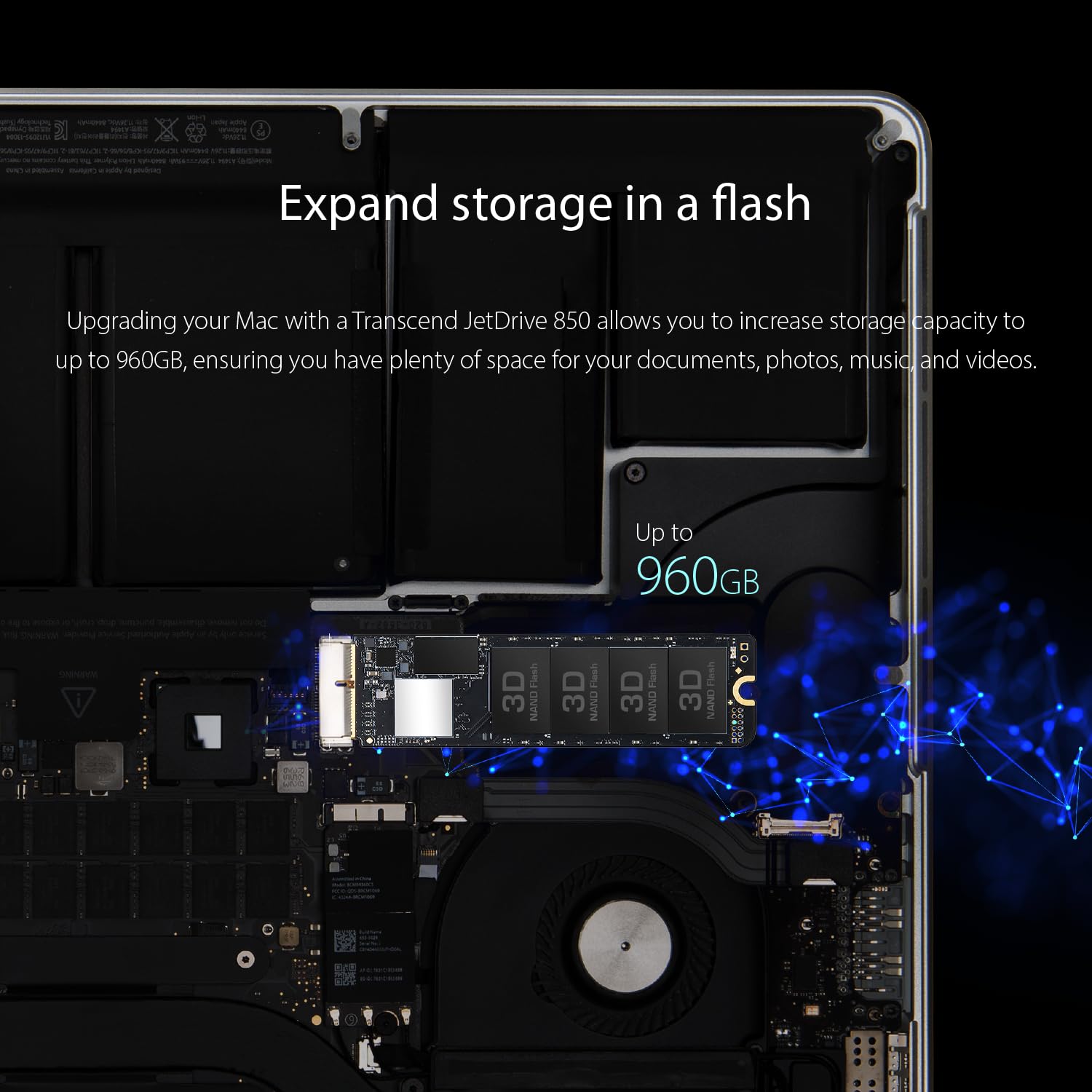 Transcend TS960GJDM850 960GB JetDrive 850 NVMe PCIe Gen3x4 SSD Solid State Drive - Image 6