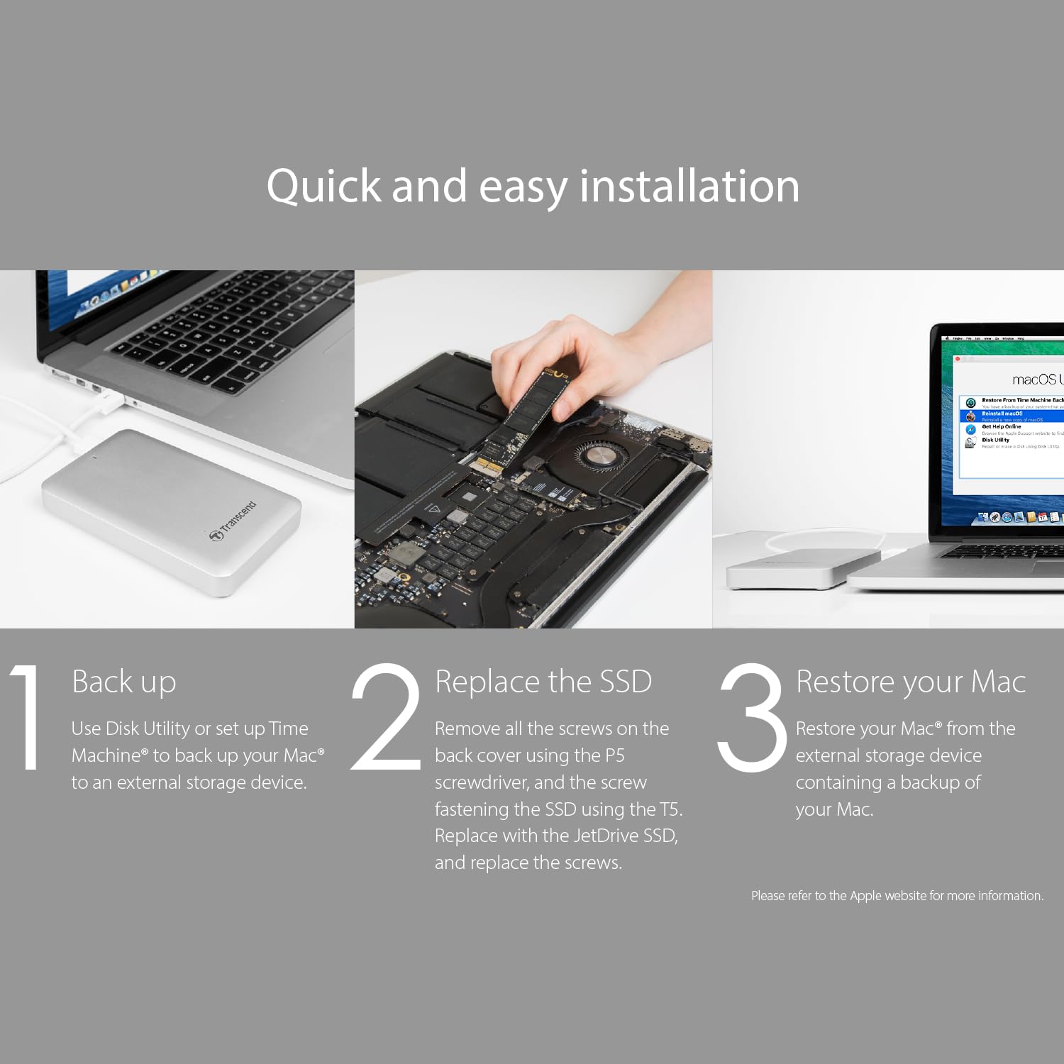 Transcend TS960GJDM850 960GB JetDrive 850 NVMe PCIe Gen3x4 SSD Solid State Drive - Image 8