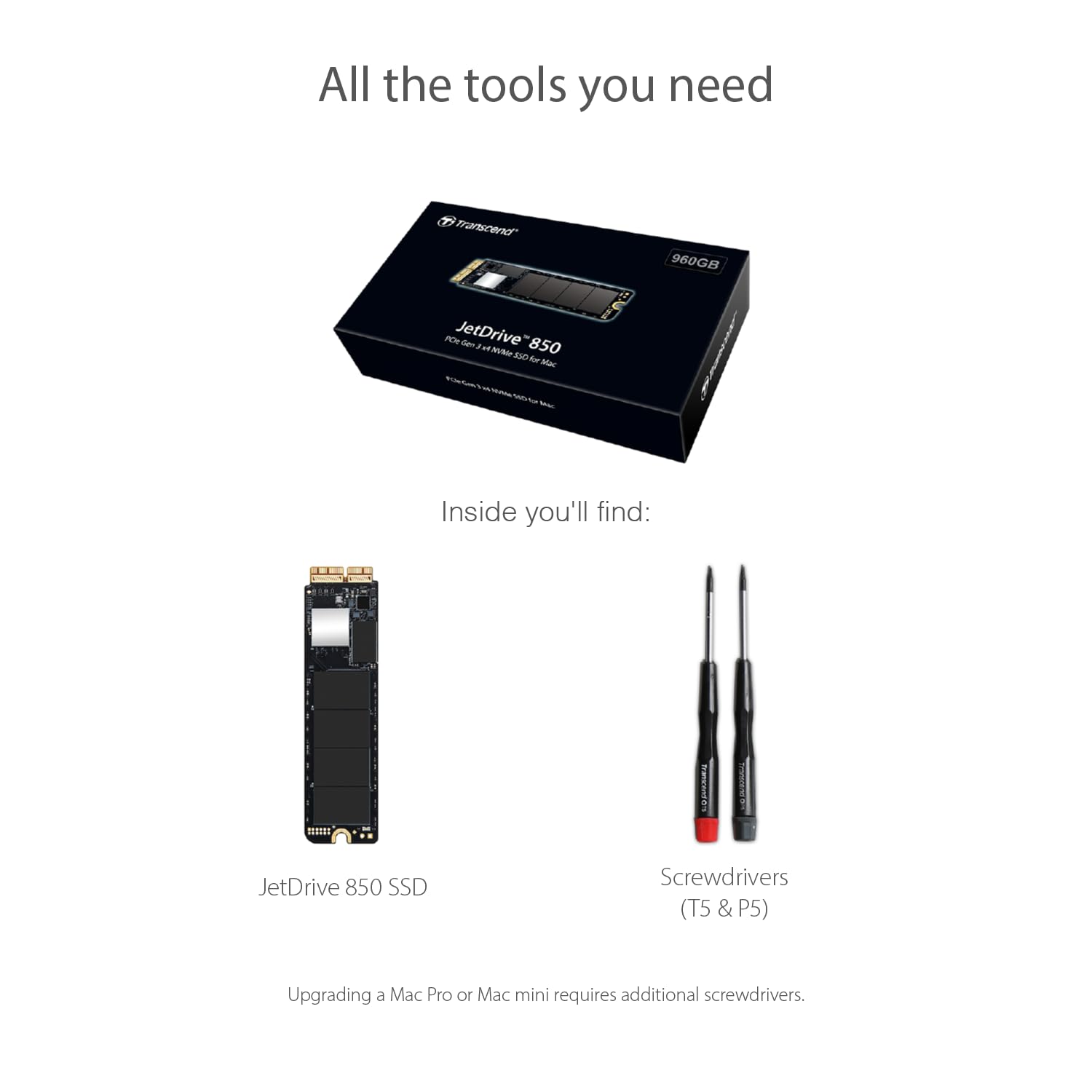 Transcend TS960GJDM850 960GB JetDrive 850 NVMe PCIe Gen3x4 SSD Solid State Drive - Image 9